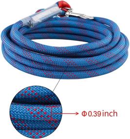 img 3 attached to 🐶 Ultimate Strength Dog Tie Out Rope for Large Dogs and Big Pets - Tangle Free and Safe Tether, Holds up to 150 lbs! (20ft)