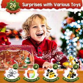 img 3 attached to 2022 Advent Calendar Gift Set For Boys: 4-In-1 Countdown With 24 Surprises Of Metal Wire Puzzles, Cars, Animals, And Building Blocks! Perfect Brain Teaser Challenges For Adults, Kids, And Teens!