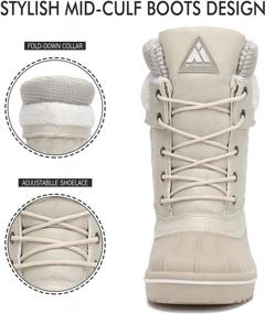 img 1 attached to Stay Comfy And Chic With Our Women'S Outdoor Snow Boots - Mid-Calf Height, Non-Slip And Water Resistant For The Harsh Winters