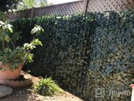 img 1 attached to 39X118In Artificial Ivy Fence Screen - Perfect For Outdoor Garden Privacy Decor By Zimo review by Justin Boisvert
