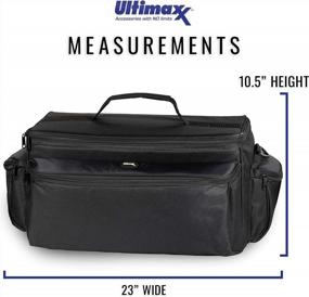 img 3 attached to Профессиональная водостойкая сумка для гаджетов Ultimaxx для видеокамер и аксессуаров Sony NEX-FS - очень большой размер!