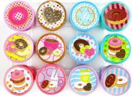 tinymills 12 pcs donuts stamp kit for kids logo