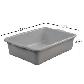 img 3 attached to 🚰 Ggbin Plastic Commercial Basin 3 Pack: Durable and Convenient Wash Basin Trio