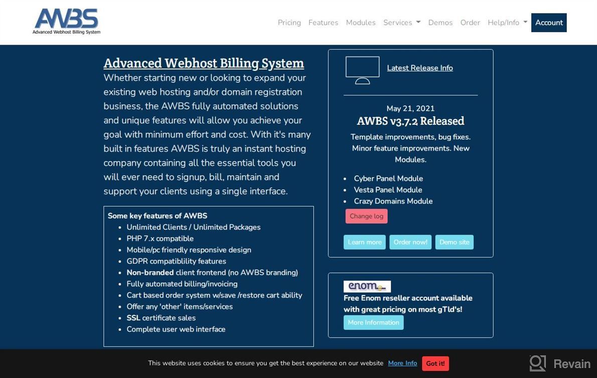 img 1 attached to Advanced Webhost Billing System (AWBS) review by Johnny Pigao