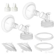 🍼 pumpmom pump parts: 24mm flange, backflow protector, tubing valves - compatible with spectra s2, s1, 9 plus breast pumps - not original spectra parts logo