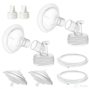 img 4 attached to 🍼 PumpMom Pump Parts: 24mm Flange, Backflow Protector, Tubing Valves - Compatible with Spectra S2, S1, 9 Plus Breast Pumps - Not Original Spectra Parts