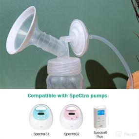 img 3 attached to 🍼 PumpMom Pump Parts: 24mm Flange, Backflow Protector, Tubing Valves - Compatible with Spectra S2, S1, 9 Plus Breast Pumps - Not Original Spectra Parts