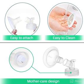 img 2 attached to 🍼 PumpMom Pump Parts: 24mm Flange, Backflow Protector, Tubing Valves - Compatible with Spectra S2, S1, 9 Plus Breast Pumps - Not Original Spectra Parts