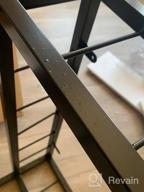 img 1 attached to Rustic Industrial Bar Cart - Haotian FKW56-HG Myra Mobile Kitchen Serving Trolley review by Demetrius Patsion
