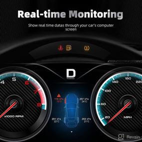 img 1 attached to 🔧 Efficient Romondes TPMS Tire Pressure Monitor System - 4 Sensor Set for 500+ American Brand Models, Preprogrammed 315MHz Replacement (13581558 13586335), No Programming Tool Required