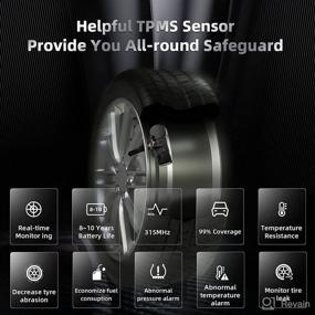 img 3 attached to 🔧 Efficient Romondes TPMS Tire Pressure Monitor System - 4 Sensor Set for 500+ American Brand Models, Preprogrammed 315MHz Replacement (13581558 13586335), No Programming Tool Required