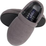 boys' outdoor nonslip moccasin slipper chaps - slippers logo