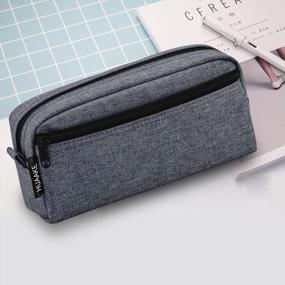 img 2 attached to Pencil Pouch Big Capacity Pencil Case Pen Holder Makeup Zipper Bag Stationery Storage Organizer For Student College Middle High School Supplies And Office Durable