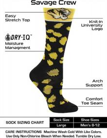 img 2 attached to Women'S Missouri Tigers Savage Crew Socks For Ultimate Style And Comfort