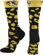women's missouri tigers savage crew socks for ultimate style and comfort logo