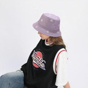 img 3 attached to Cute Reversible Bucket Hat For Women - Ideal For Beach And Fishing - Double-Sided Wear