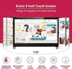img 3 attached to EVICIV Portable Monitor 5", Raspberry Display, 1024X600P Resolution, Built-In Speakers, Flicker-Free, Wall Mountable, MDS-5B01, HD