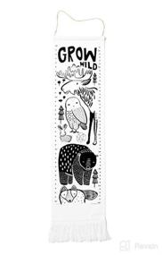 img 3 attached to 📏 Wee Gallery Nordic Canvas Growth Chart - Eco-Friendly Wall Hanging Height Chart for Kids - Stylish Sustainable Children's Room Decoration - 44x13 Inches