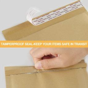 img 1 attached to 25-Pack Kraft Bubble Mailers - Self-Sealing Tear-Resistant Envelopes For Bulk Shipping Of Large Packages & Products