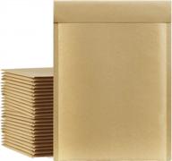 25-pack kraft bubble mailers - self-sealing tear-resistant envelopes for bulk shipping of large packages & products logo
