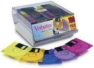 📼 100 pack of verbatim datalife colors 3.5" 1.44mb hd computer floppy disks - discontinued by manufacturer logo