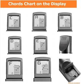 img 1 attached to Master Guitar Chords Anywhere With The Portable Pocket Practice Tool - Includes Rotatable Chords Chart Screen And Battery!