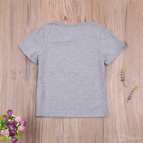 img 2 attached to 👕 Cotton Basic Layering T-Shirts for Toddler Boys and Girls - Short Sleeve Tee Shirt Summer Clothes