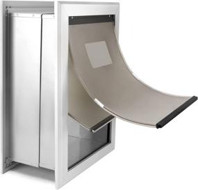 img 4 attached to 🐶 Premium PATAPLUS Dog Door for Wall - Telescoping Tunnel, Durable Aluminum Frame, Magnetic Flaps - Medium Size, Easy Installation, Security Lock, Energy Efficient (Up to 40 lb)