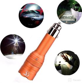 img 1 attached to 🔦 Rechargeable Car Emergency Flashlight - MCCC 250 Lumens | Small LED Torch Light for 12 Volt Car Cigarette Lighter Vehicle Charge | Portable Outdoor Survival Tool for Camping | Includes Car Charger