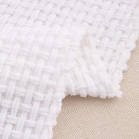 img 1 attached to Soft And Lightweight Knitted Throw Blanket With Fringes For Home Decoration - Textured Woven Design, Ideal For Sofas And Couches - 50" X 60" - White