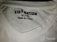 img 1 attached to Kid Nation Kids' Tagless Long Sleeve V 👕 Neck T-Shirts 4-12 Years - 2 Packs and 3 Packs review by Charles Thomas