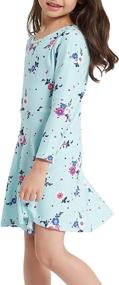 img 3 attached to 🦋 Twirly Butterfly Girls' Clothing - V GRIN Sleeve Dresses