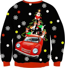 img 1 attached to BFUSTYLE Christmas Sweatshirt Fleece Pullover Boys' Clothing ~ Fashion Hoodies & Sweatshirts