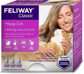 img 3 attached to 🐱 FELIWAY Classic Cat Calming Pheromone Refill - 3 Pack: 30 Day Supply, Long-lasting Effectiveness