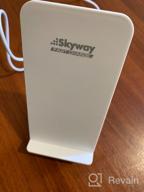 img 3 attached to Skyway Energy Fast wireless charger, dark wood review by Goro Ueda ᠌