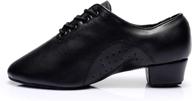 hroyl leather lace up ballroom performence girls' shoes ~ athletic логотип