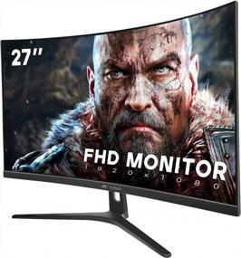 img 4 attached to Experience Immersive Gaming with CRUA's Curved Frameless FreeSync DisplayPort Monitor - CR270CM
