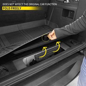 img 1 attached to 🔒 Maxzina Fit 2021 2022 Ford Bronco Cargo Liners: All-Weather TPE Rear Trunk Tray Cargo Mats - Ultimate Protection For Your 2022 Ford Bronco Accessories 4 Doors (Not Fit Bronco Sport)