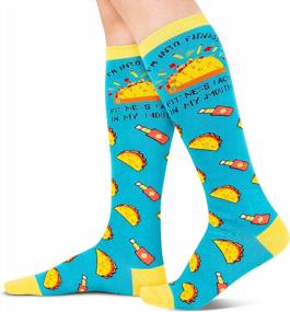 img 2 attached to Novelty Gifts For Food And Animal Lovers- Funny America Flag Sloth Socks With Tacos- Perfect For Dentists And Doctors
