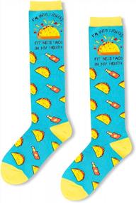 img 1 attached to Novelty Gifts For Food And Animal Lovers- Funny America Flag Sloth Socks With Tacos- Perfect For Dentists And Doctors