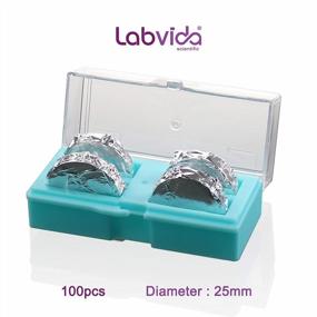 img 3 attached to Labvida Super White Glass Microscope Cover Slides, Pack Of 100, 25Mm Diameter And 2.0# Thickness (0.19-0.22Mm), Pre-Cleaned And Ready For Use, Product Code LVR409