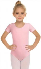 img 3 attached to Classic Short Sleeve Ballet Leotard And Tight Outfit For Toddler Girls By Zaclotre