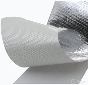 img 2 attached to HMFC 2-inch x 16-foot Aluminum Fiberglass Air Intake Tube Heat Shield with Adhesive Backed Heat Barrier