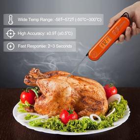 img 1 attached to Get Perfectly Cooked BBQ With DIGITEN'S Thermometer And Stainless Steel Tweezers Set