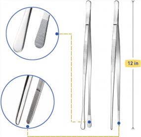 img 2 attached to Get Perfectly Cooked BBQ With DIGITEN'S Thermometer And Stainless Steel Tweezers Set