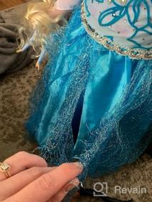 img 7 attached to ReliBeauty Kids Snow Queen Princess Costume, Blue