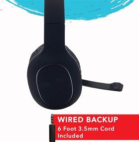 img 3 attached to 🎧 Maxell Bluetooth 5.0 Over Ear Headset with Boom Mic for Home Office, Online Classes, Teams, Zoom Meetings - Black