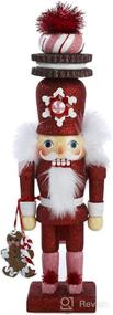 img 3 attached to 🎅 Kurt Adler 12-Inch Hollywood Red Gingerbread Nutcracker: Festive Cookie Hat Design