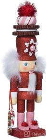 img 4 attached to 🎅 Kurt Adler 12-Inch Hollywood Red Gingerbread Nutcracker: Festive Cookie Hat Design