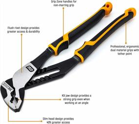 img 3 attached to GEARWRENCH 12-Inch PITBULL K9 V-Jaw Dual Material Tongue And Groove Pliers - Enhanced For SEO - Model 82173C